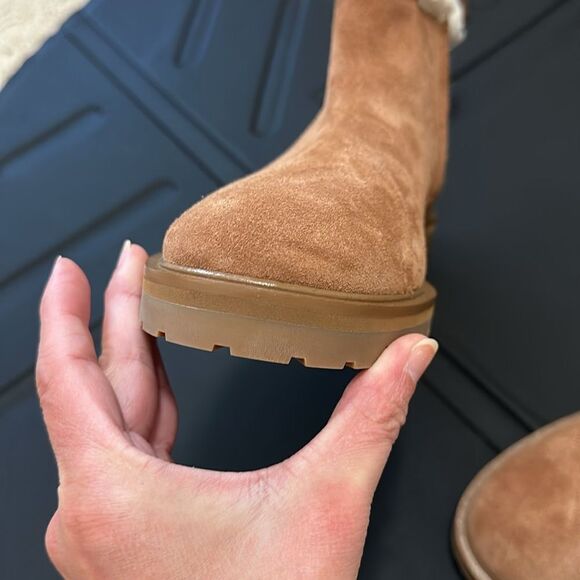 NWOT Kate Spade suede fur trimmed boots booties Bailee Winter - Picture 9 of 9